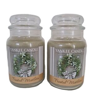 Yankee Candle Frosted Mistletoe 22oz. Set of 2